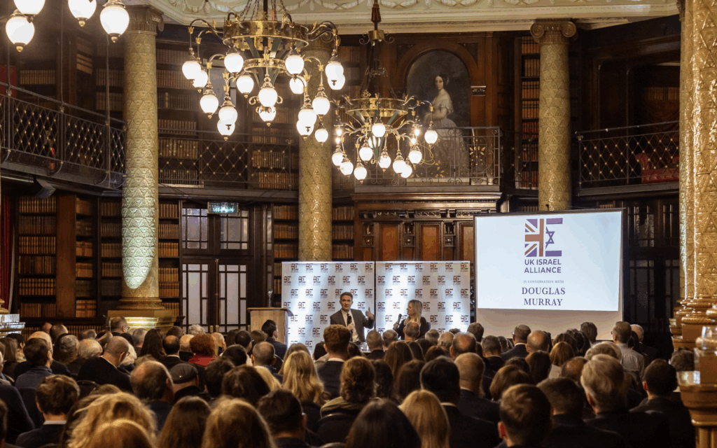 300 pack London launch as UK Israel Alliance debuts with Douglas Murray conversation